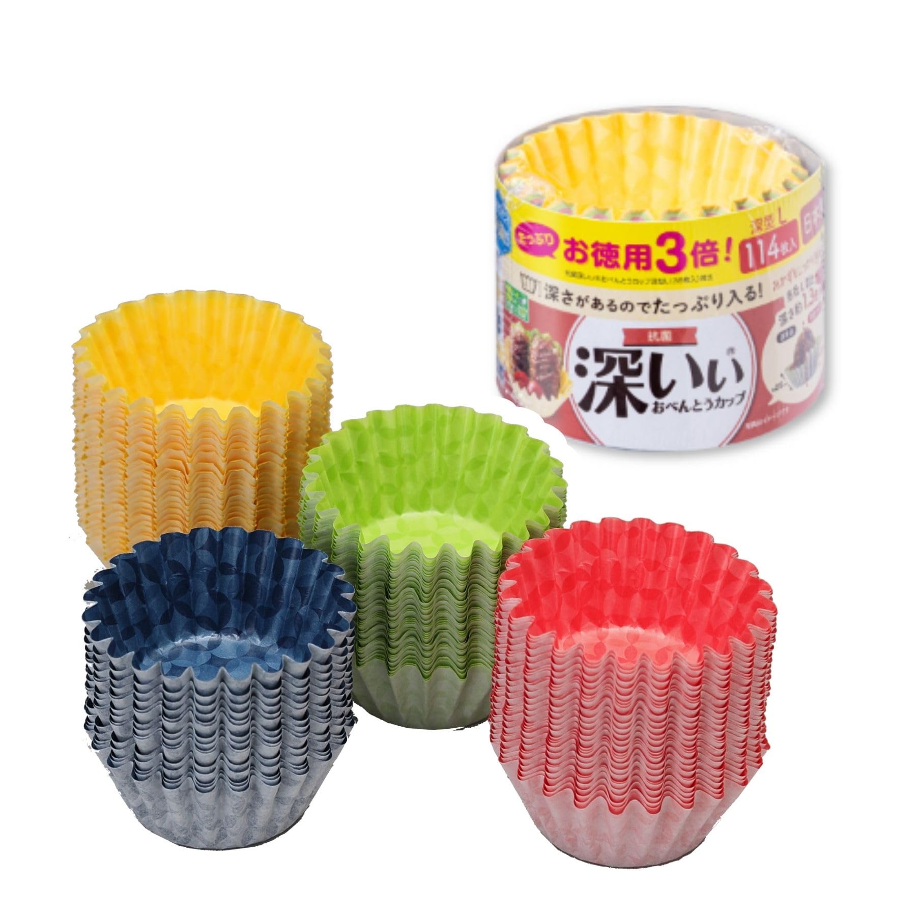 Amazon.co.jp: 東洋アルミ お弁当 おかずカップ L 114枚入 お徳用3倍
